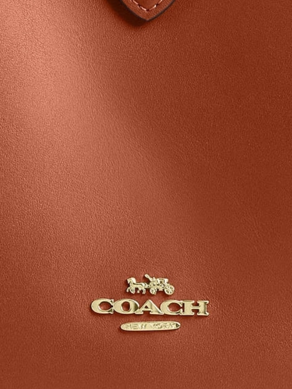 Coach Leather Shoulder Bag in Saddle/Tan Brown - Picture 4 of 6